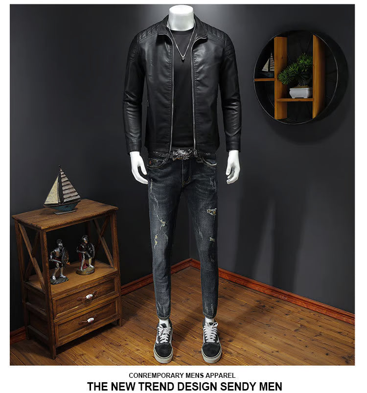 DIOT-MILAN CLASSIC LEATHER JACKET by blinkzor.com